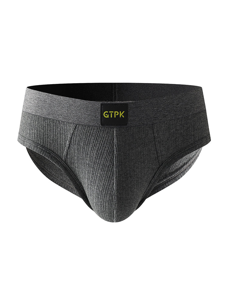 ORLVS Men's 4-Pack Cotton Mesh Pouch Briefs with Wide Waistband