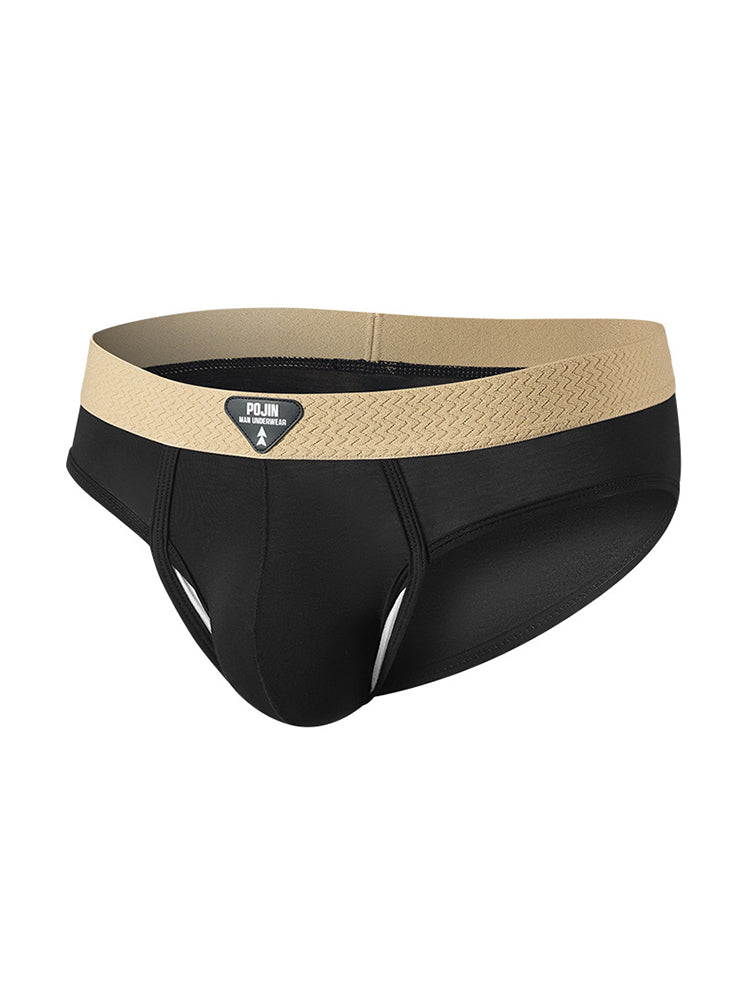 Orlvs-underwear-2 Pack Men's Teardrop Pouch High Elastic Breathable Solid Briefs-gay-underwear