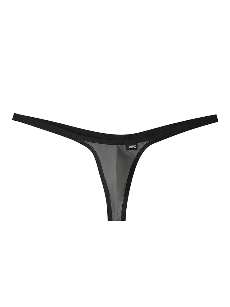 ORLVS Men's 4-Pack Contoured Pouch Thongs in Low-Rise Polyamide Blend