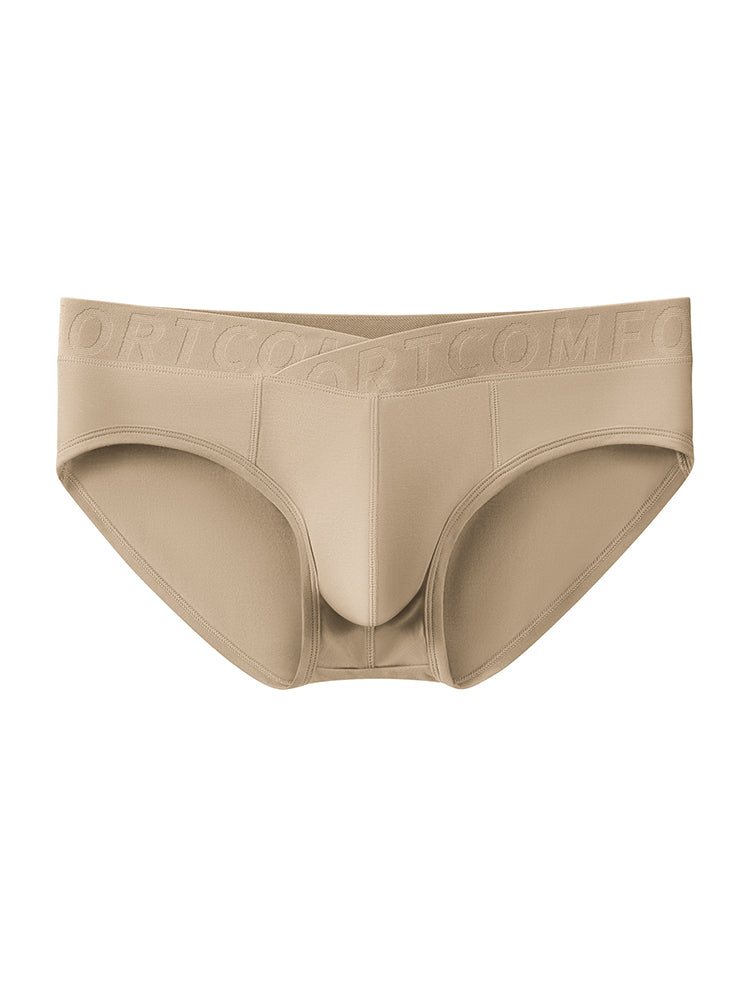 Orlvs-underwear-2 Pack Men's Bamboo Fiber U-Pouch Mid Rise V-Cut Briefs-gay-underwear