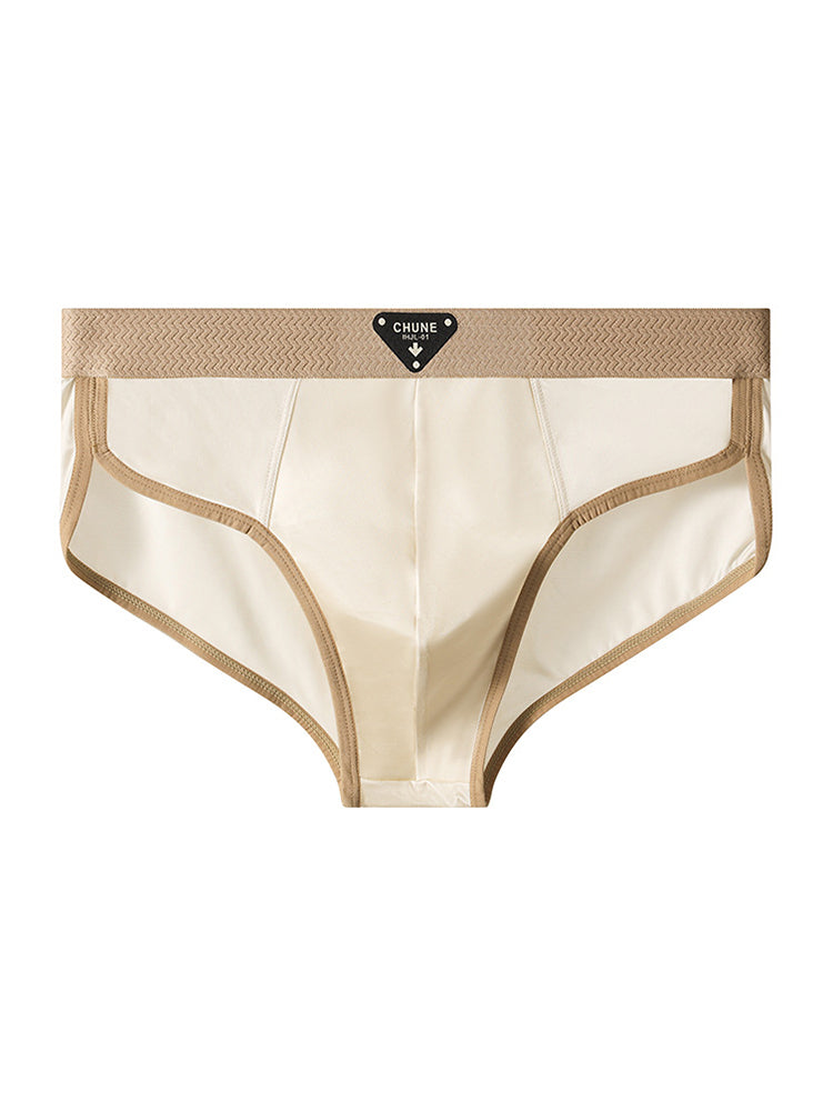 ORLVS Men's 5-Pack Satin Pouch Briefs with U-Shaped Design