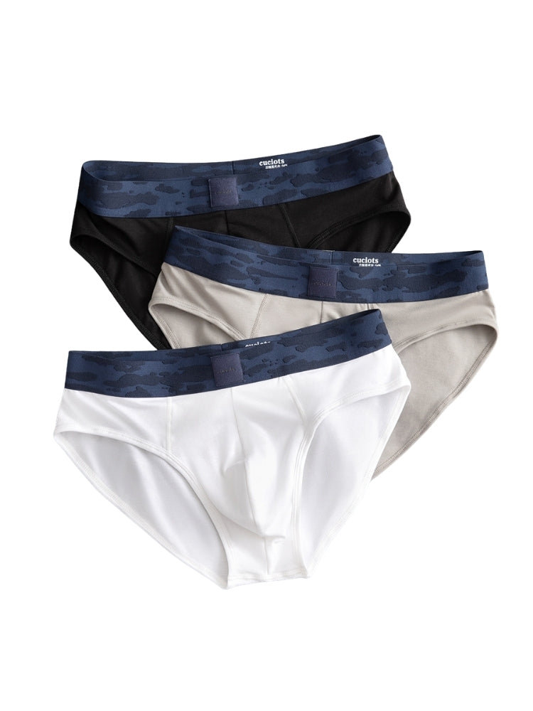 Orlvs-underwear-3 Pack Men's U-Pouch Moisture Wicking Antibacterial Breathable Briefs-gay-underwear