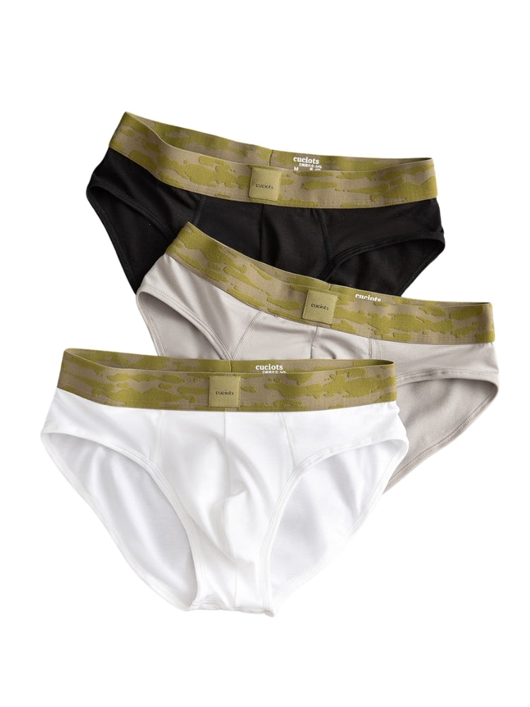 Orlvs-underwear-3 Pack Men's U-Pouch Moisture Wicking Antibacterial Breathable Briefs-gay-underwear