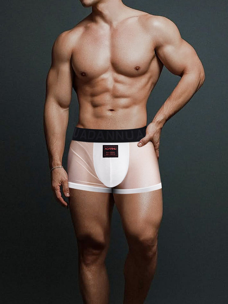 ORLVS Men's 2-Pack Lightweight Trunks with U-Pouch and Mesh Back