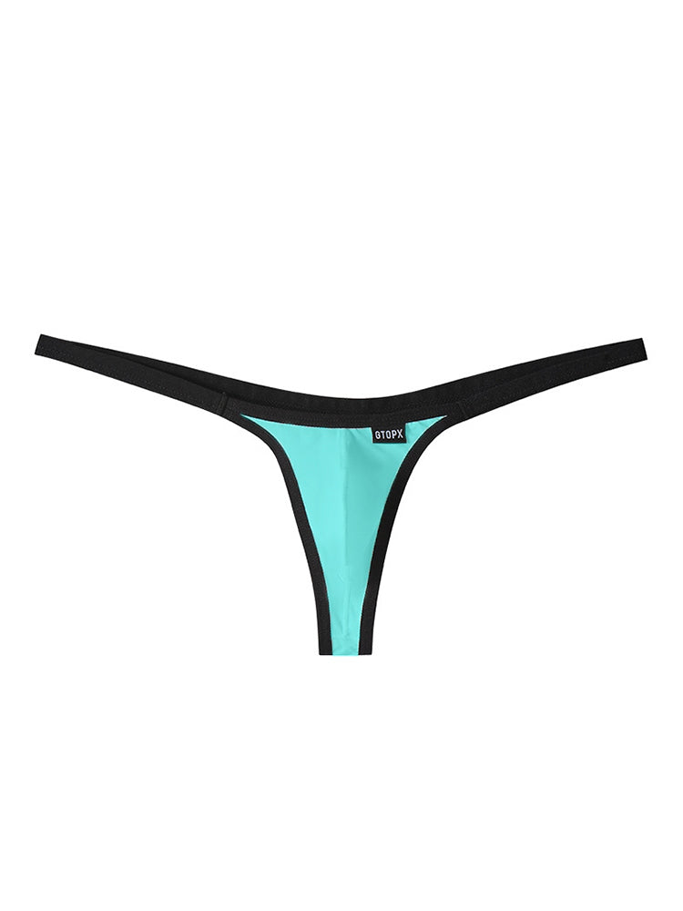 ORLVS Men's 4-Pack Contoured Pouch Thongs in Low-Rise Polyamide Blend