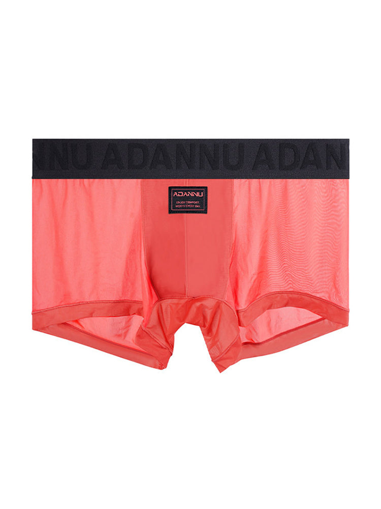 ORLVS Men's 2-Pack Lightweight Trunks with U-Pouch and Mesh Back