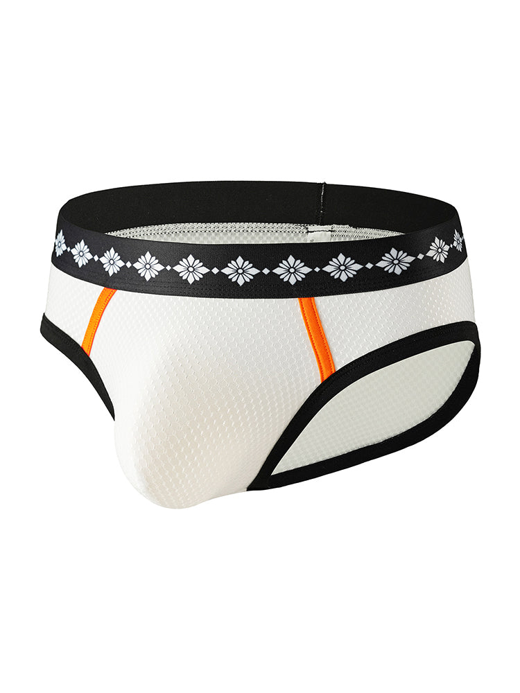 ORLVS Men's 3-Pack Mesh Briefs with Low-Rise Cut and Tight Fit