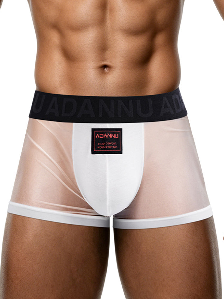 ORLVS Men's 2-Pack Lightweight Trunks with U-Pouch and Mesh Back