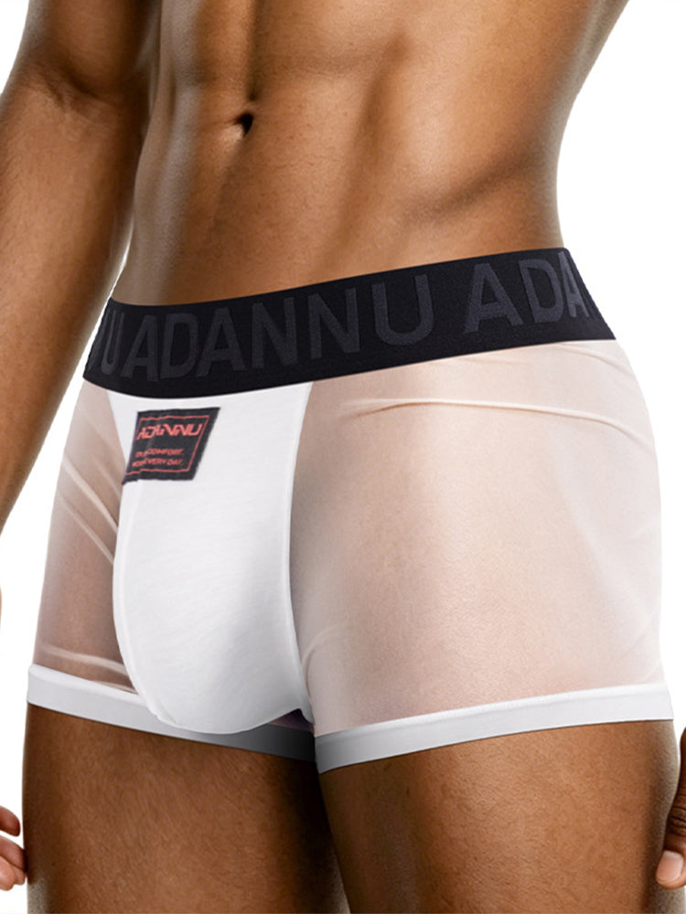 ORLVS Men's 2-Pack Lightweight Trunks with U-Pouch and Mesh Back