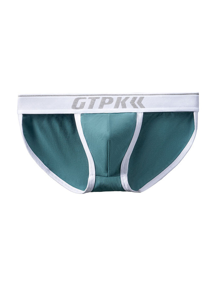ORLVS Men's 4-Pack Cotton Briefs with Embossed Waistband
