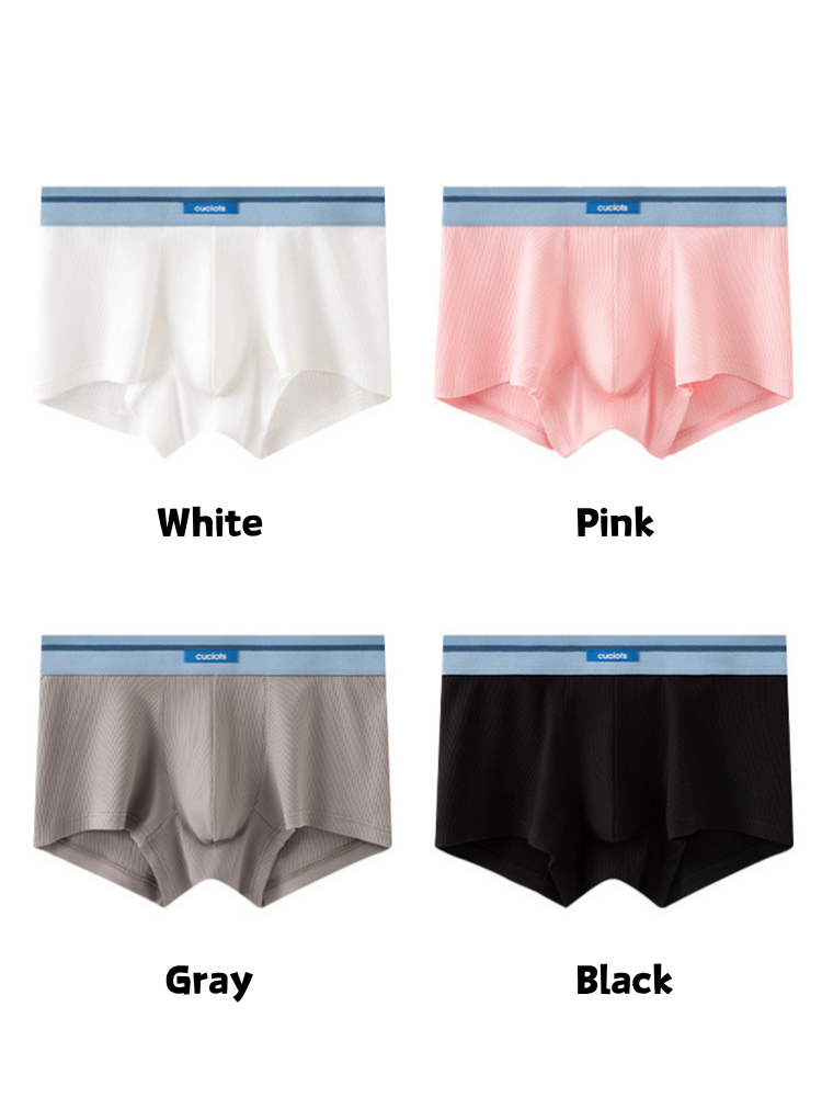 Orlvs-underwear-2 Pack Men's 3D Support Pouch Cotton Breathable Trunks-gay-underwear