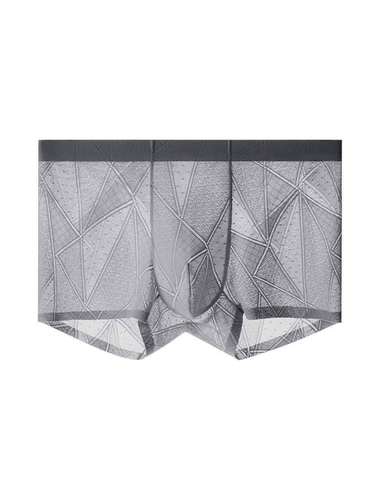 Orlvs-underwear-3 Pack Men's Ice Silk 3D Large Pouch Lace Jacquard Ultra Thin Trunks-gay-underwear