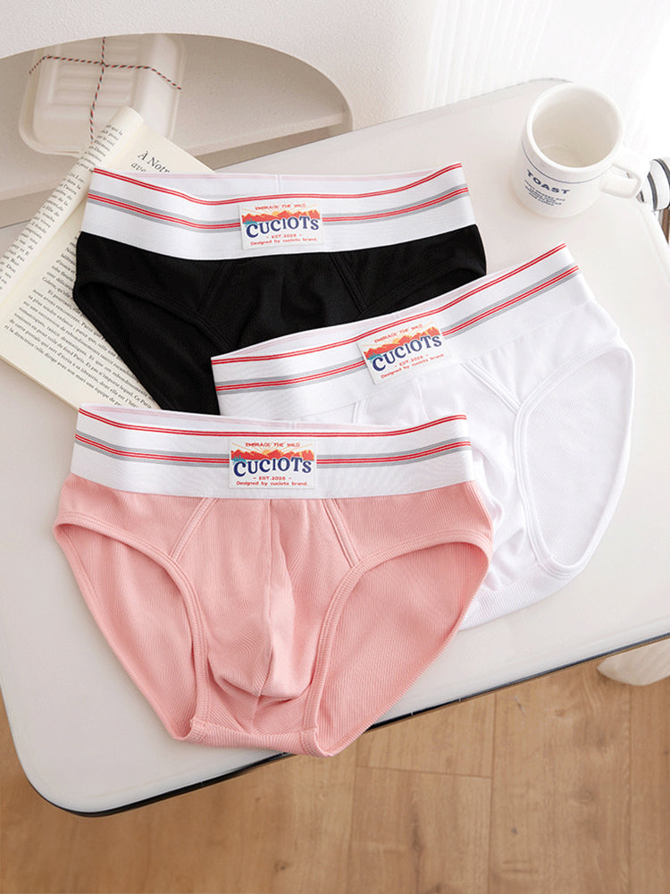 Orlvs-underwear-2 Pack Men's Modal U-Pouch Anti-Cling Breathable Quick Dry Briefs-gay-underwear