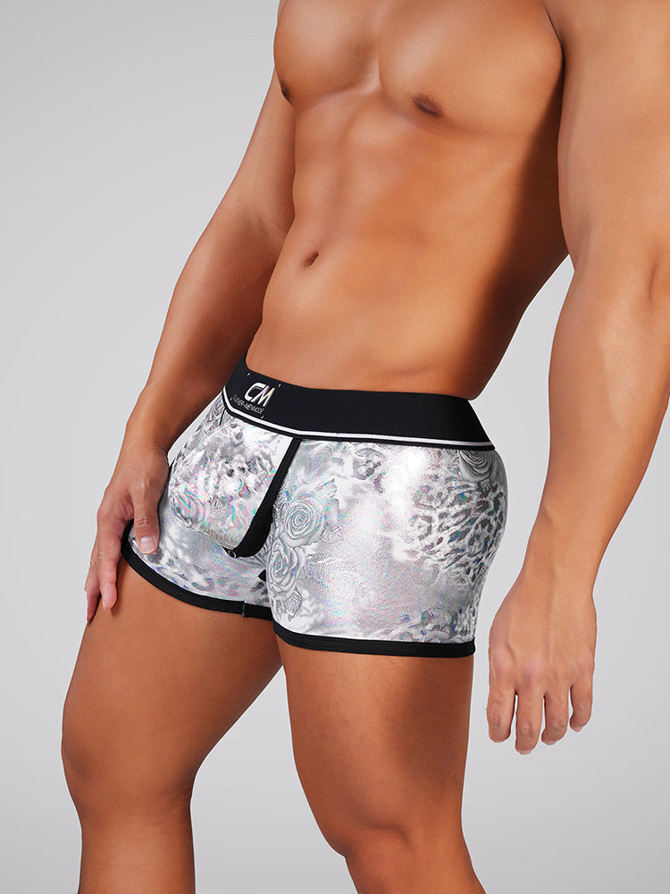Orlvs-underwear-2 Pack Men's Front & Back Open 3D Pouch Trunks-gay-underwear