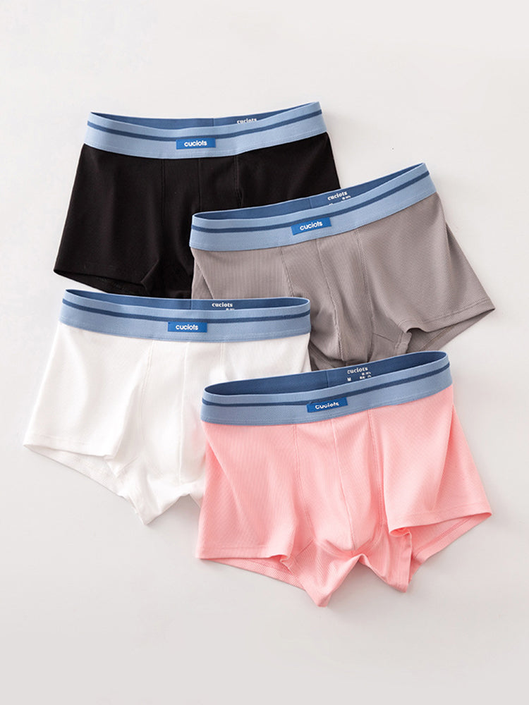 Orlvs-underwear-2 Pack Men's 3D Support Pouch Cotton Breathable Trunks-gay-underwear