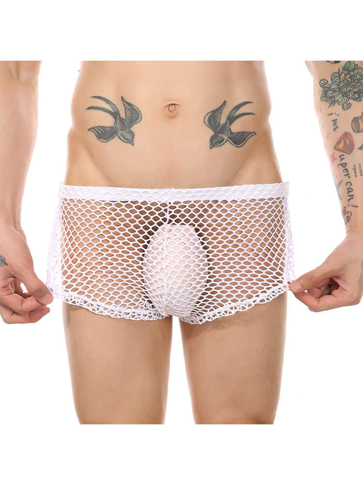 Orlvs-underwear-2 Pack Men's Mesh Breathable Button Side Opening Trunks-gay-underwear