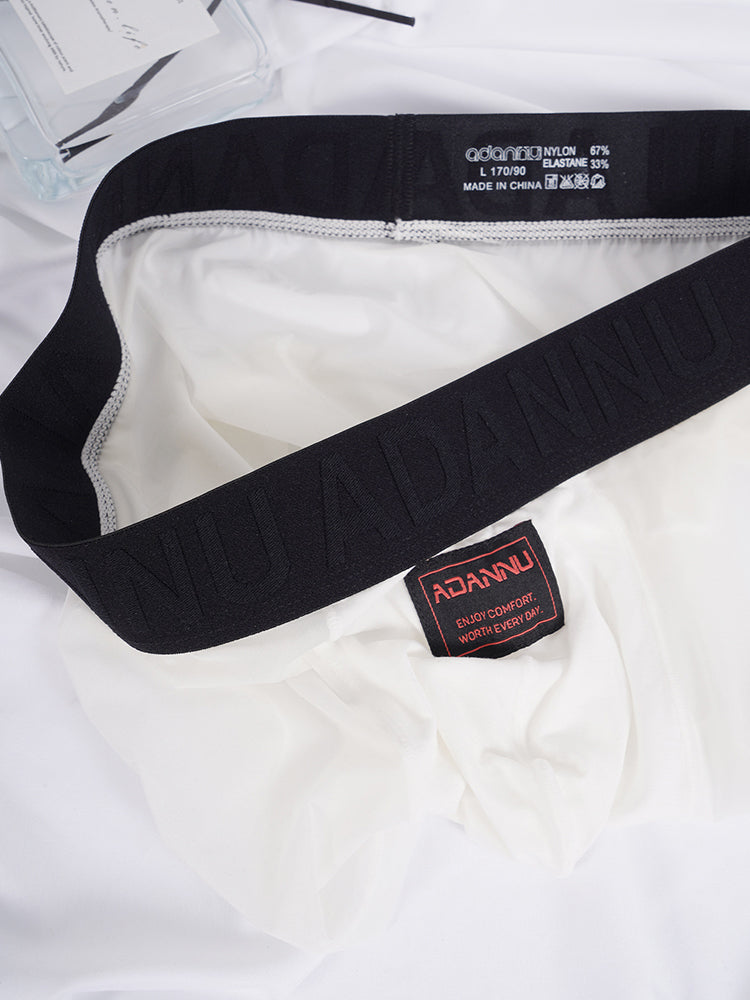 ORLVS Men's 2-Pack Lightweight Trunks with U-Pouch and Mesh Back