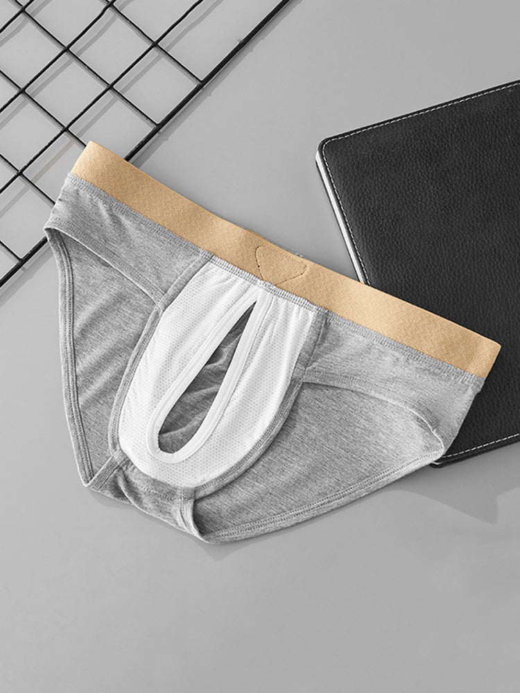 Orlvs-underwear-2 Pack Men's Teardrop Pouch High Elastic Breathable Solid Briefs-gay-underwear