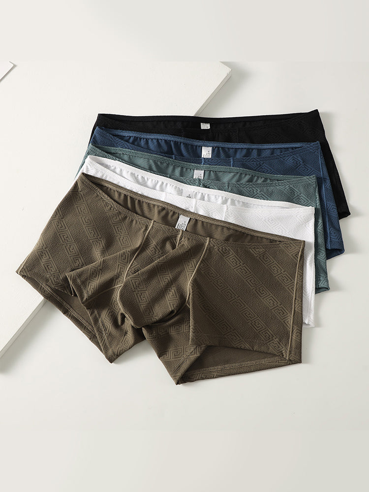 ORLVS Men's 3-Pack Large Pouch Trunks in Mid-Rise Polyamide Blend