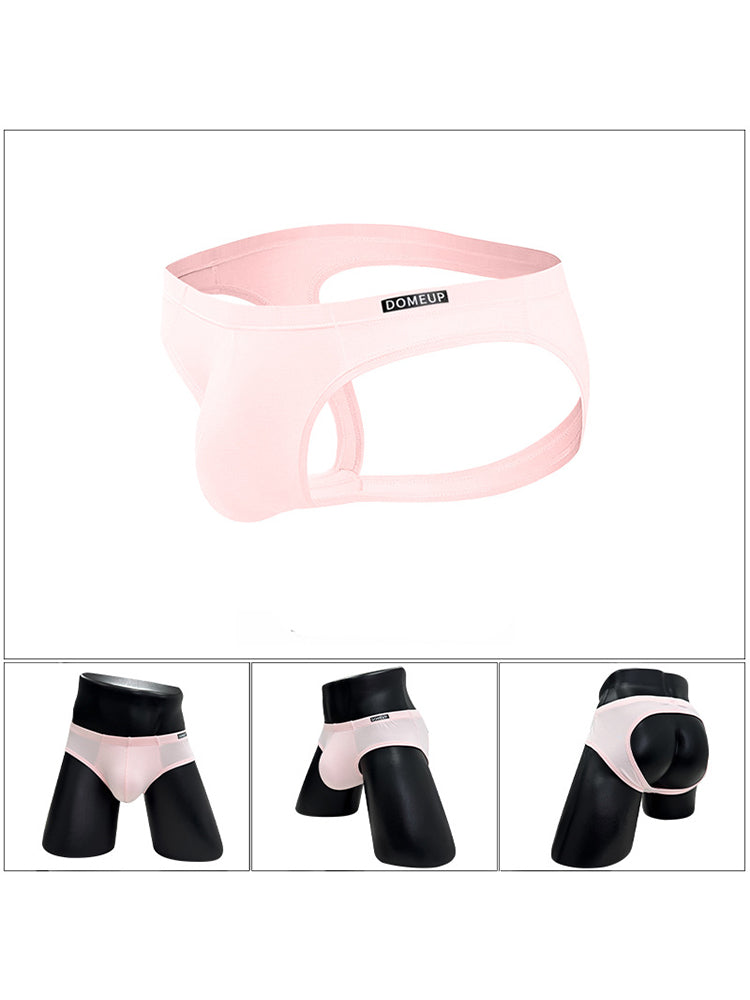 ORLVS Men's 2-Pack Pouch Jockstraps with U-Pouch and Hollow Side Cutouts