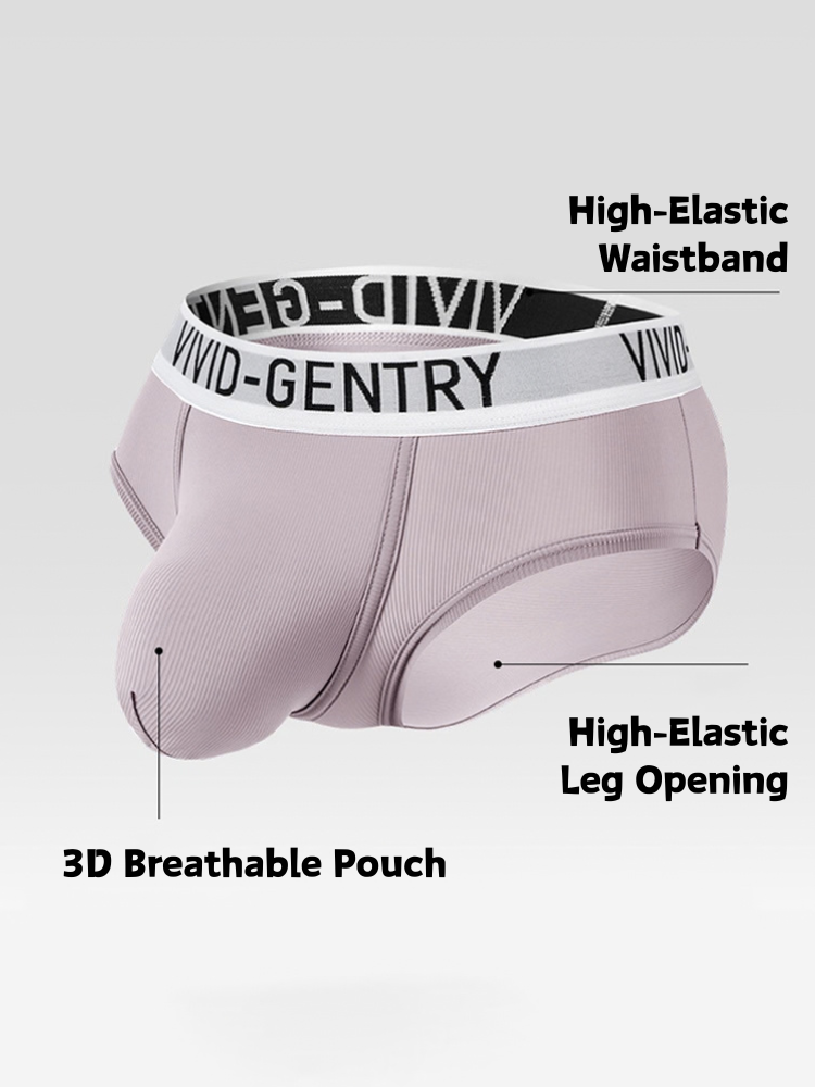 ORLVS Men's 3-Pack Mesh Pouch Briefs with Molded Design