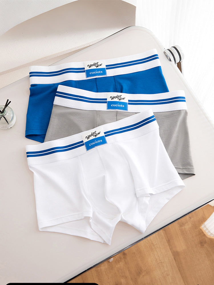 Orlvs-underwear-3 Pack Men's U-Pouch Double Layer 7A Antibacterial Breathable Trunks-gay-underwear