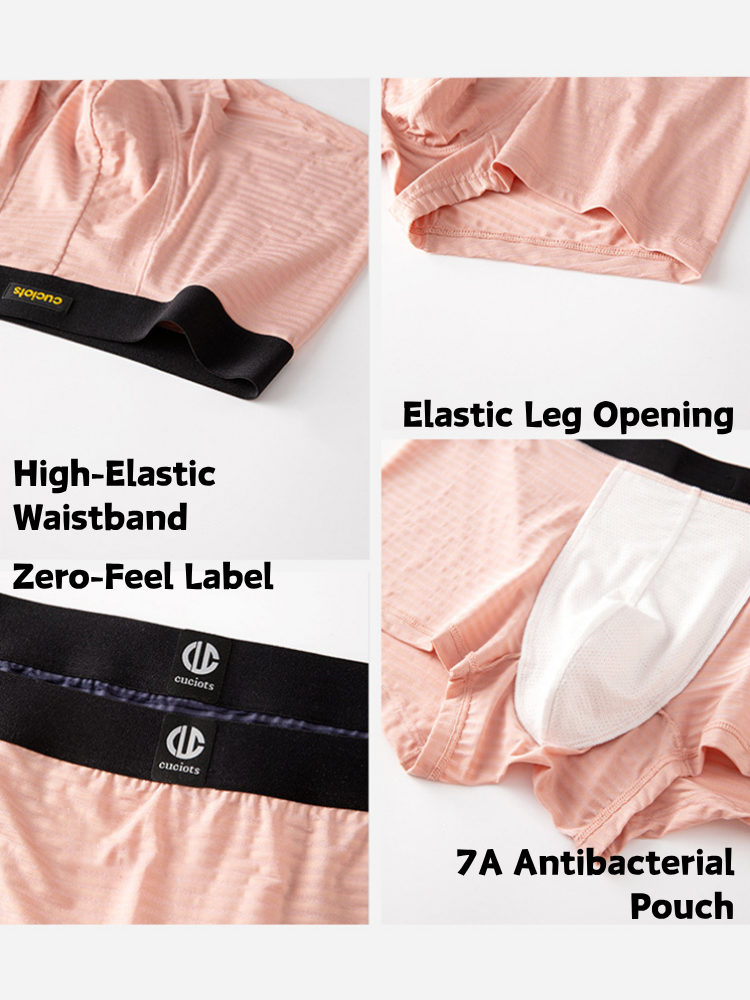 Orlvs-underwear-3 Pack Men's Ice Silk Lightweight Cool Breathable 3D Pouch Trunks-gay-underwear