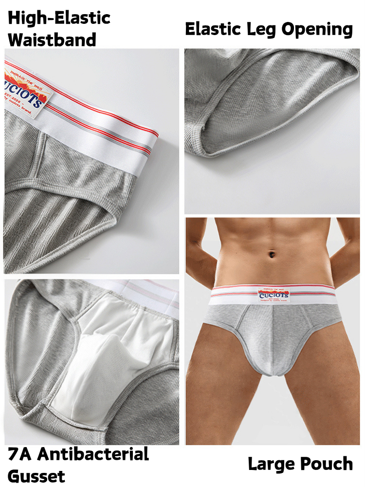 Orlvs-underwear-2 Pack Men's Modal U-Pouch Anti-Cling Breathable Quick Dry Briefs-gay-underwear