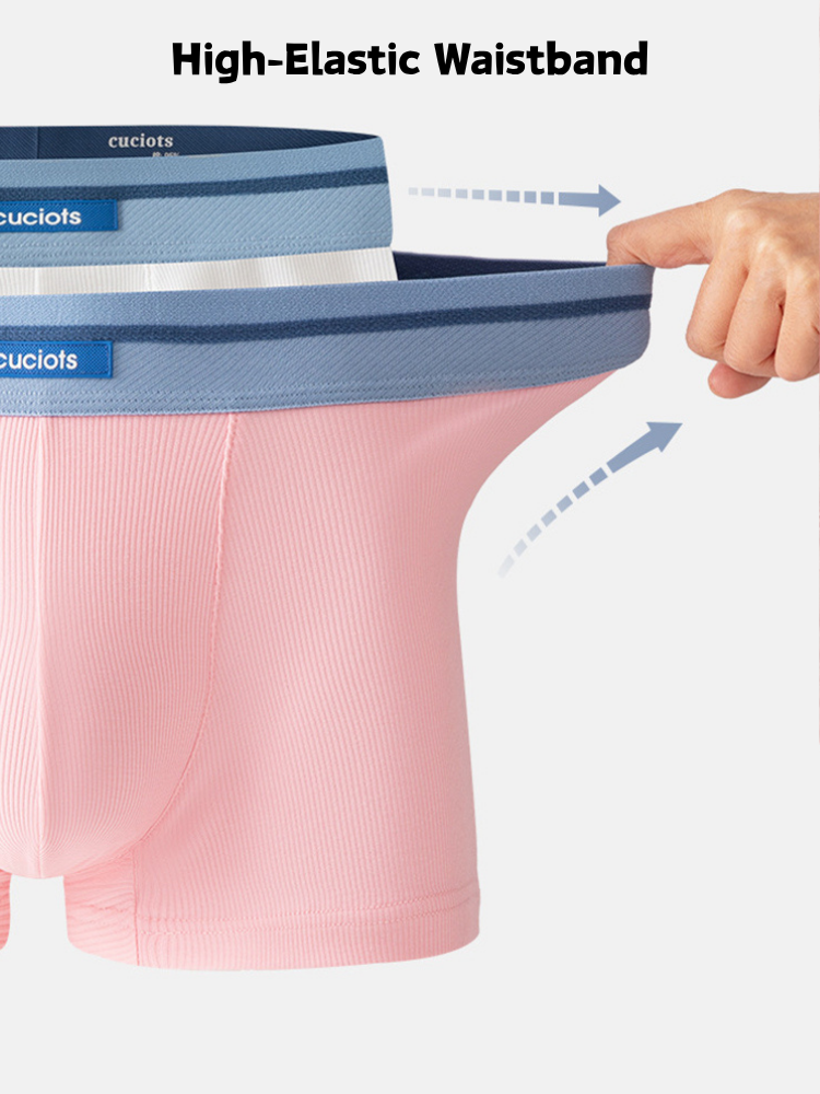 Orlvs-underwear-2 Pack Men's 3D Support Pouch Cotton Breathable Trunks-gay-underwear