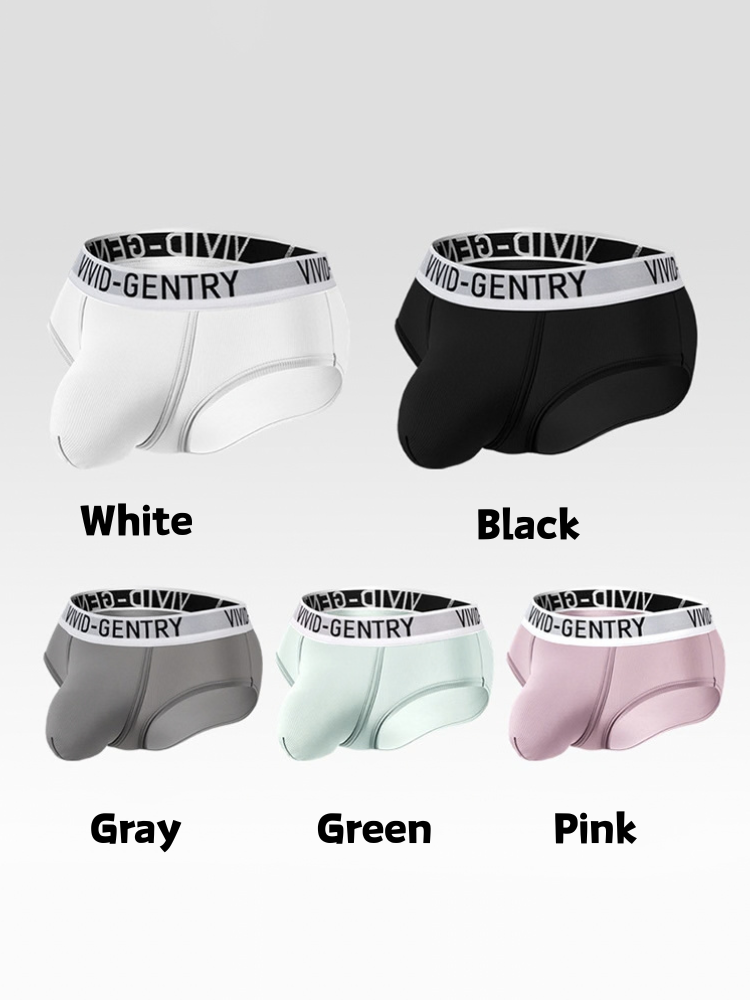 ORLVS Men's 3-Pack Mesh Pouch Briefs with Molded Design