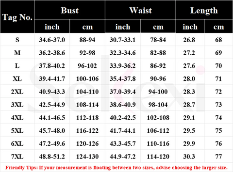 size chart of Men's Shiny PU Leather Black Star Tank Top - ORLVS.com - gay costumes. men role play outfits. gay party costumes and gay rave outfits