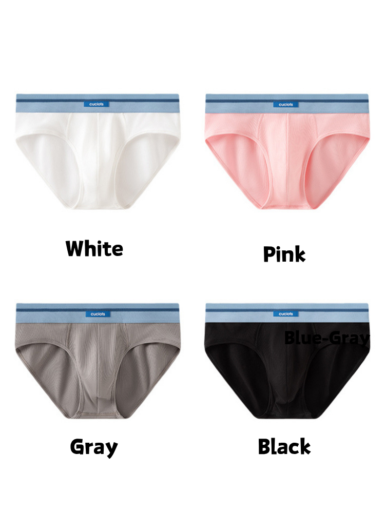 Orlvs-underwear-3 Pack Men's Comfort Cotton Stretchy Breathable Antibacterial Briefs-gay-underwear