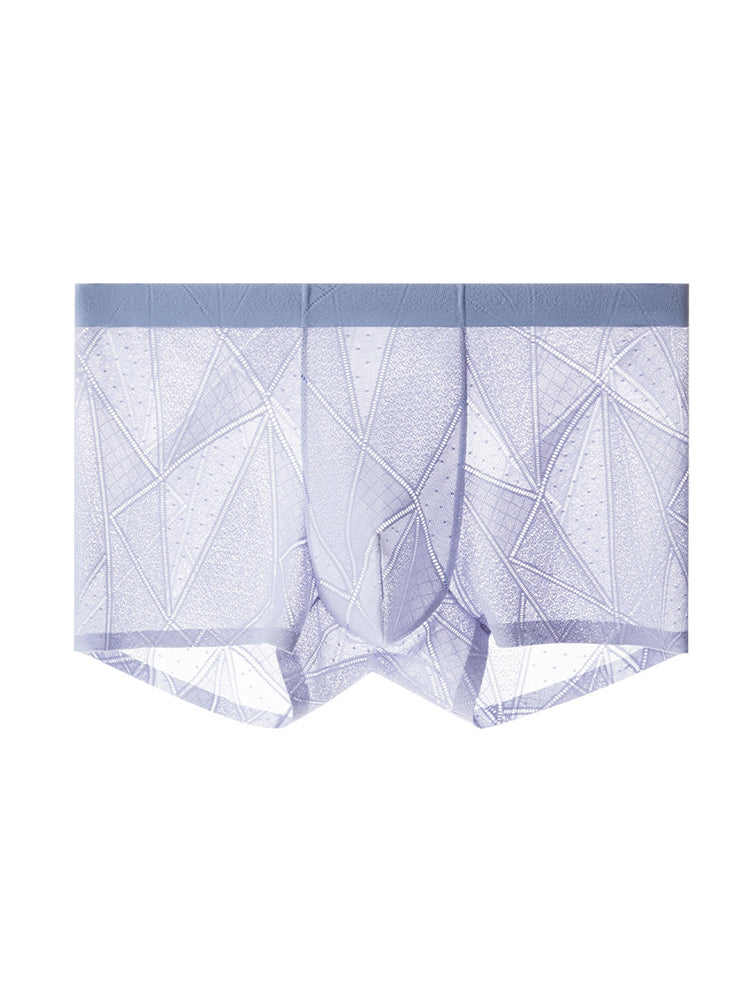 Orlvs-underwear-3 Pack Men's Ice Silk 3D Large Pouch Lace Jacquard Ultra Thin Trunks-gay-underwear