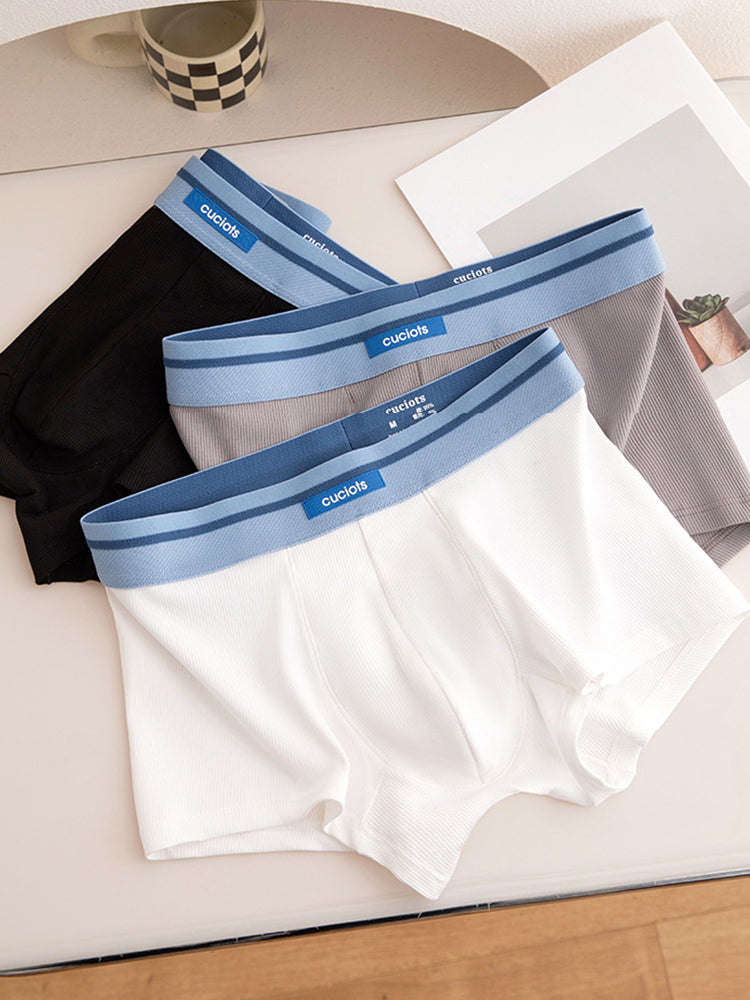 Orlvs-underwear-2 Pack Men's 3D Support Pouch Cotton Breathable Trunks-gay-underwear