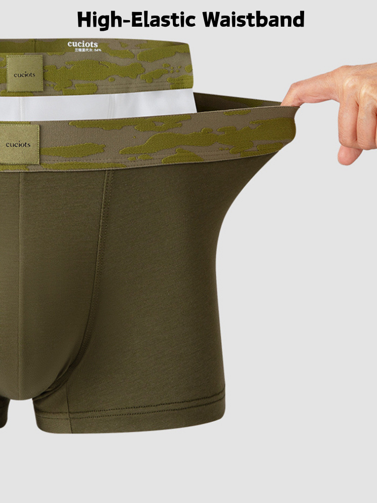 Orlvs-underwear-3 Pack Men's Modal 7A Antibacterial Moisture Wicking Quick Dry U-Pouch Trunks-gay-underwear