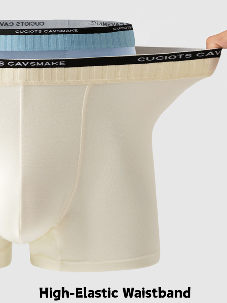ORLVS Men's 2-Pack Cotton Pouch Trunks with Large Pouch Design