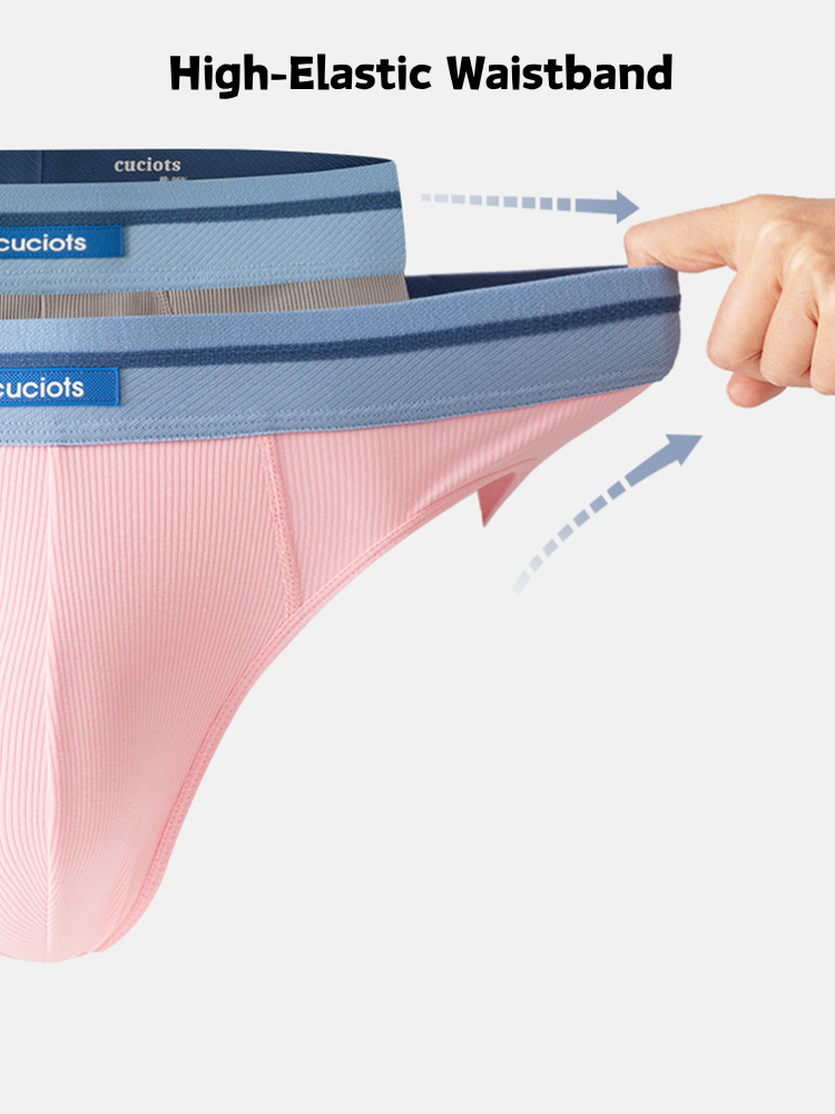 Orlvs-underwear-3 Pack Men's Comfort Cotton Stretchy Breathable Antibacterial Briefs-gay-underwear