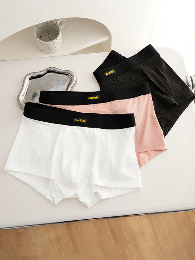 Orlvs-underwear-3 Pack Men's Ice Silk Lightweight Cool Breathable 3D Pouch Trunks-gay-underwear