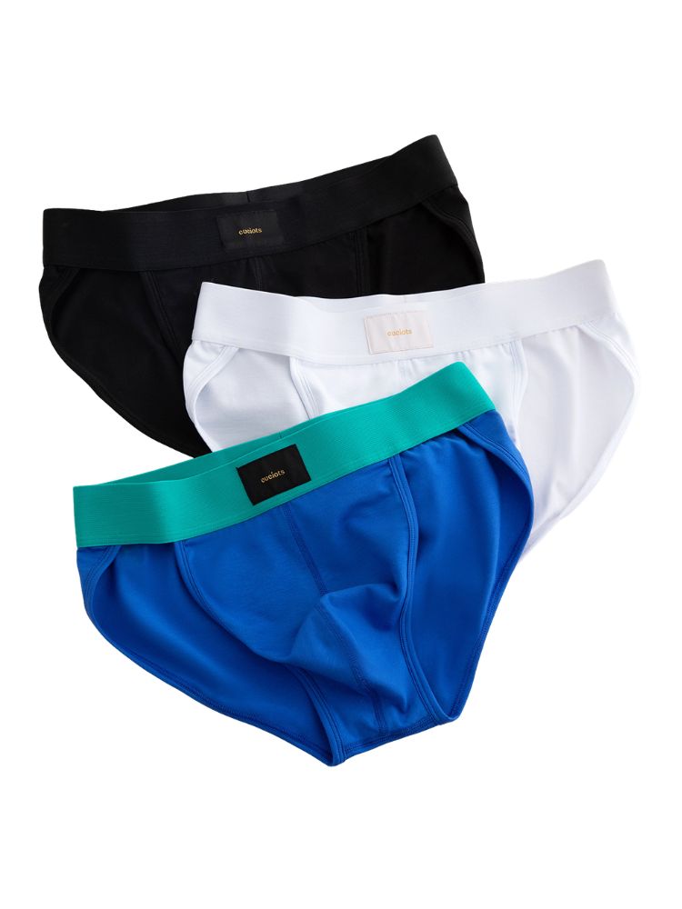 Orlvs-underwear-3 Pack Men's High Cut Double Curved Pouch Breathable High Elastic Briefs-gay-underwear