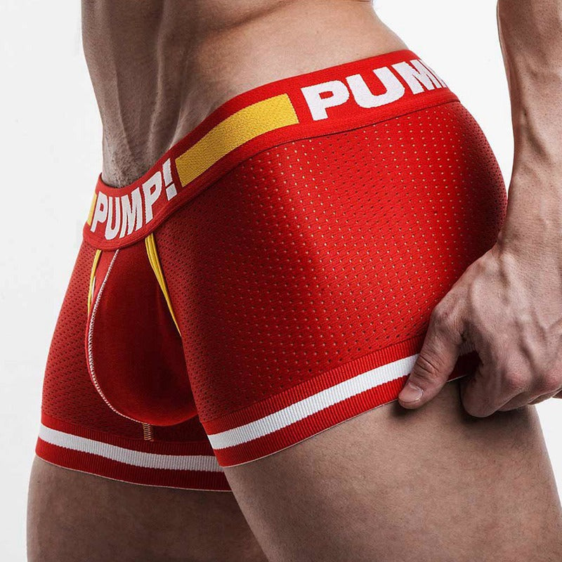 ORLVS UNDERWEARCotton U Convex Pouch Mesh Men's Boxer Briefs| GAY UNDERWEAR