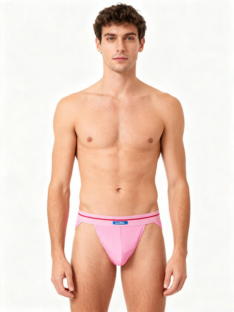 Orlvs-underwear-2 Pack Men's High Cut Cotton Breathable Large Pouch Briefs-gay-underwear