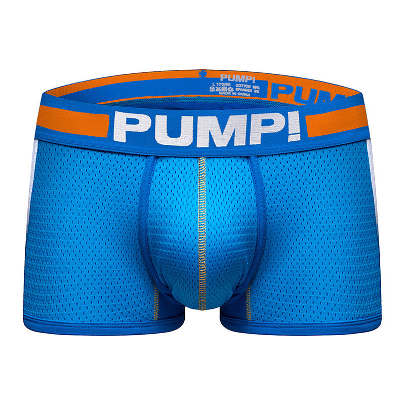 ORLVS UNDERWEARCotton U Convex Pouch Mesh Men's Boxer Briefs| GAY UNDERWEAR