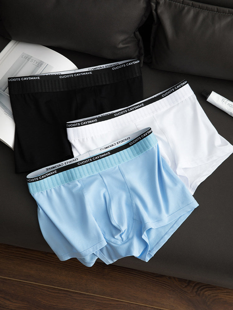 ORLVS Men's 2-Pack Cotton Pouch Trunks with Large Pouch Design