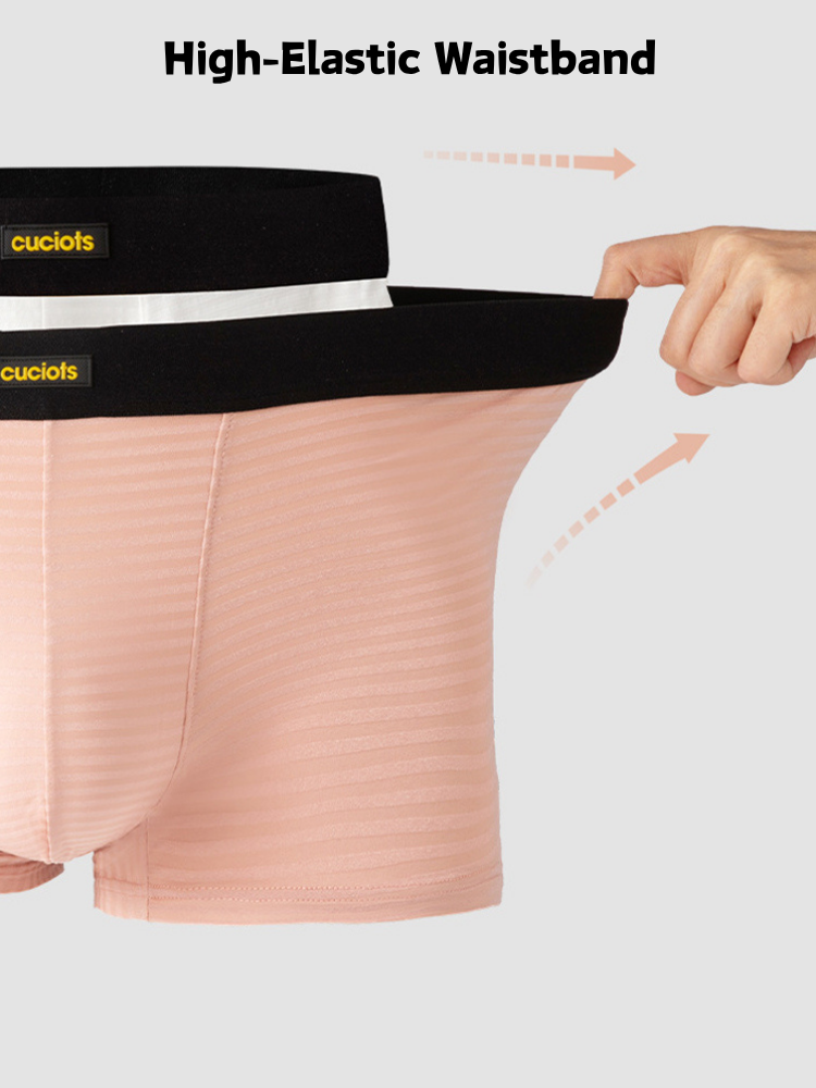 Orlvs-underwear-3 Pack Men's Ice Silk Lightweight Cool Breathable 3D Pouch Trunks-gay-underwear