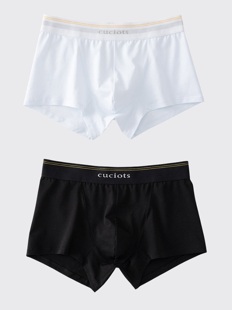 Orlvs-underwear-2 Pack Men's U-Pouch Cotton Moisture Wicking Trunks-gay-underwear