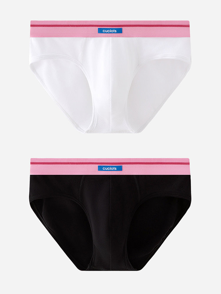 Orlvs-underwear-2 Pack Men's U-Pouch Modal Support Breathable Briefs-gay-underwear