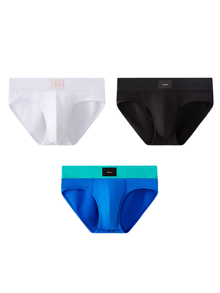 Orlvs-underwear-3 Pack Men's 7A Antibacterial Large Pouch Breathable Briefs-gay-underwear