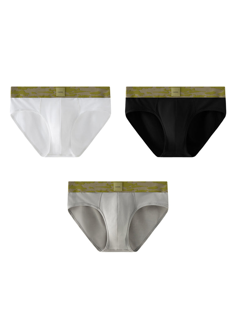 Orlvs-underwear-3 Pack Men's U-Pouch Moisture Wicking Antibacterial Breathable Briefs-gay-underwear
