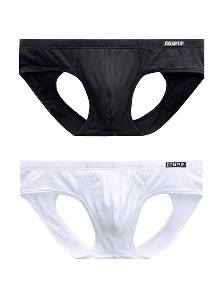 ORLVS Men's 2-Pack Pouch Jockstraps with U-Pouch and Hollow Side Cutouts