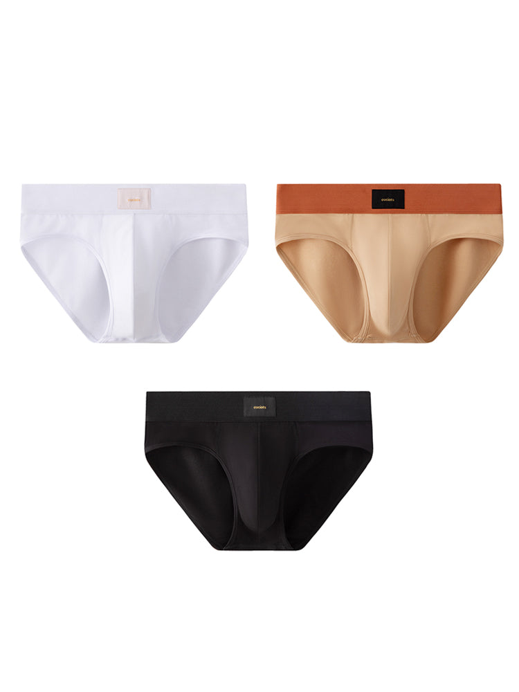 Orlvs-underwear-3 Pack Men's 7A Antibacterial Large Pouch Breathable Briefs-gay-underwear